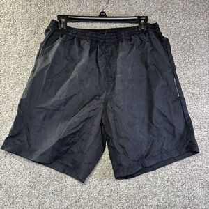 General Admission Bermuda Shorts Mens Large Black Lightweight Elastic Waist